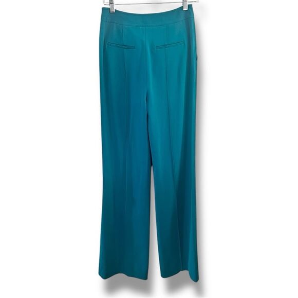 NWT Diane von Furstenberg Wide Leg Blue Trousers Size 4 – Flowy Flare Pants - Picture 2 of 7